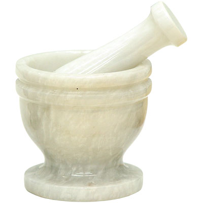 Marble Mortar and Pestle